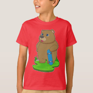 Björnskartong för Skater T Shirt