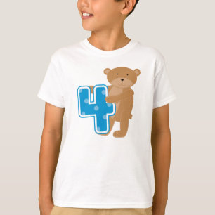 Björnskjortor och 4e födelsedagen-skjortor t-shirt