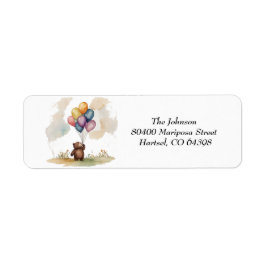 Björnskläder av kön Neutral babystötare Returadress Etikett