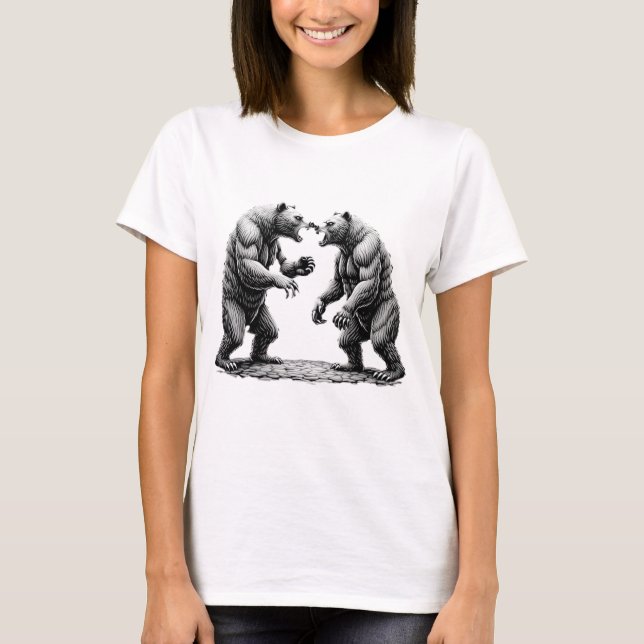 björnslagsmål t shirt (Framsida)