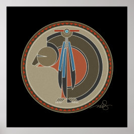 Björnsprit, svart bakgrund poster