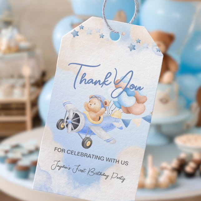 Björnsten Blåblå Björn Baby Tack Presentetikett (Skapare uppladdad)
