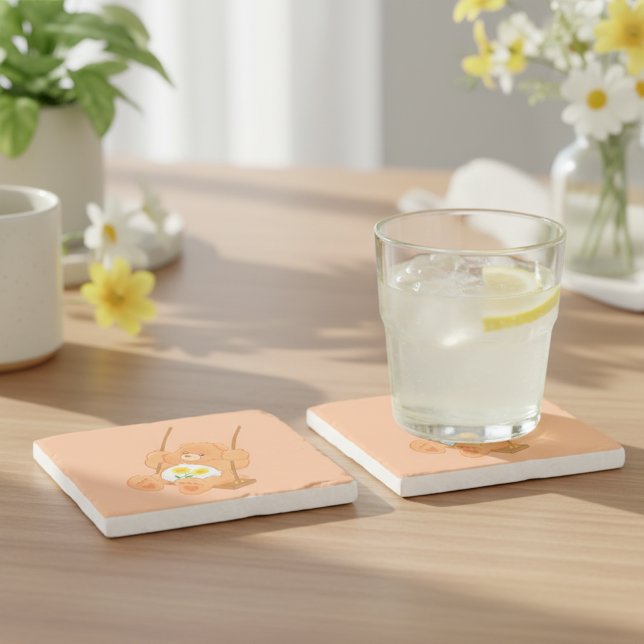 Björnsten Coaster Stenunderlägg (Skapare uppladdad)