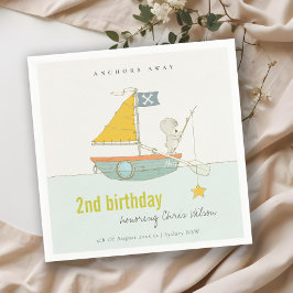 Björnstjärna i spjutspetsfartyg vid alla åldrar pappersservett