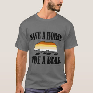 Björnstolthet Färger Rädda En Häst Rid En Björn T-shirt