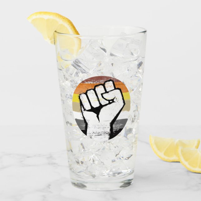 Björnstolthet nävar cirkeltryck glaskopp (Framsida Ice)