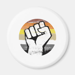 Björnstolthet nävve cirkeltryck magnet