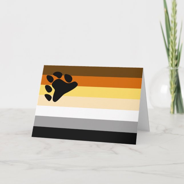 Björnstolthetsflagga Kort (Framsida)