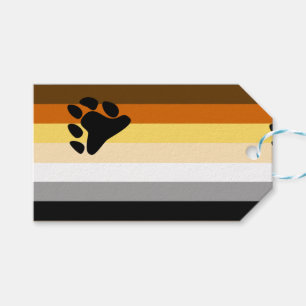 Björnstolthetsflagga Presentetikett