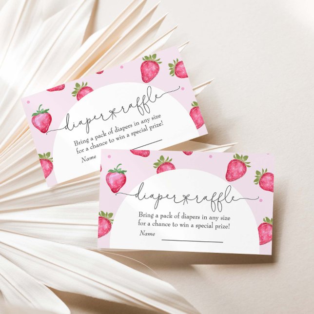 Björnsvett Jordberry Babykläder Diaper Raffle Tilläggskort (Skapare uppladdad)