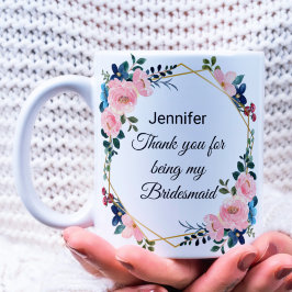 Björntack för botaniska andedräkten bröllop kaffemugg