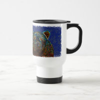Björntravel mug: Starry bakgrund
