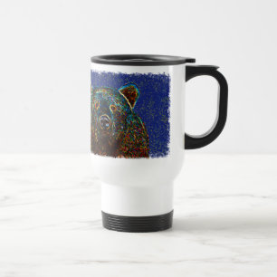Björntravel mug: Starry bakgrund Resemugg