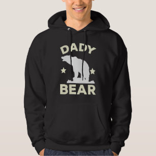 Björnunge Familj Pappa Barn Tvillingar Djur Far Hoodie