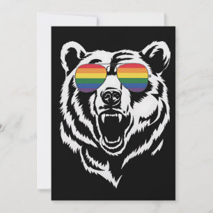 Björnväxel, HBT-Pride för regnbågssolglasögon, Fla Inbjudningar