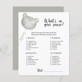 Björnvete i ditt babyduschspel