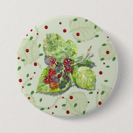 Björrött och svarta björnbär knapp