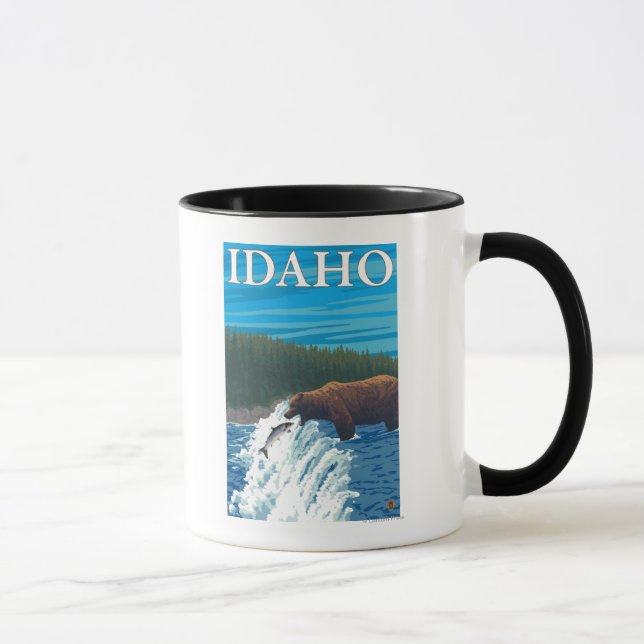 Björsfiske i floden - Idaho Mugg (Höger)