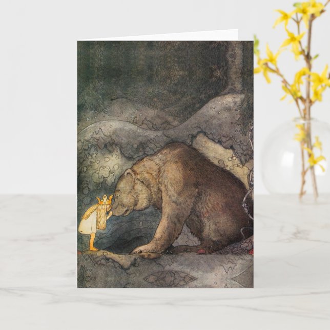 Björskort Kort (Gul blomma)