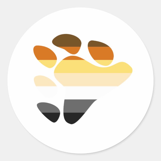 Björssymbol Runt Klistermärke (Framsida)