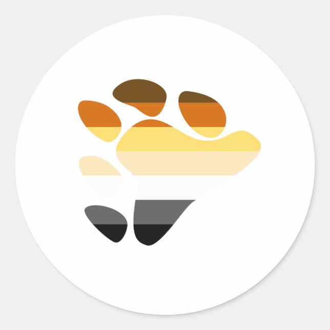 Björssymbol Runt Klistermärke (Framsida)