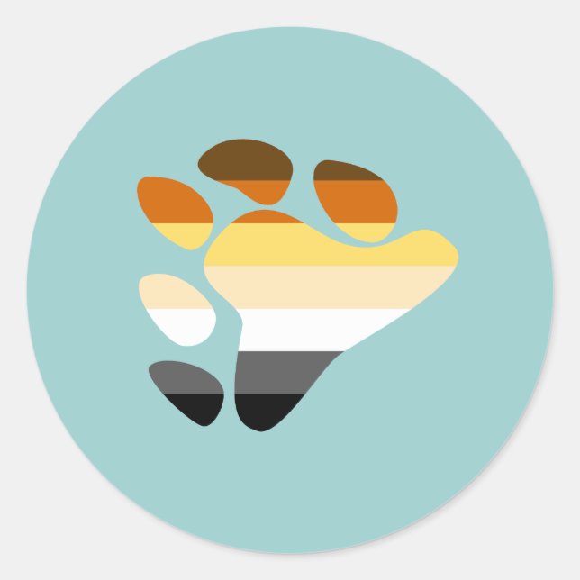 Björssymbol Runt Klistermärke (Framsida)