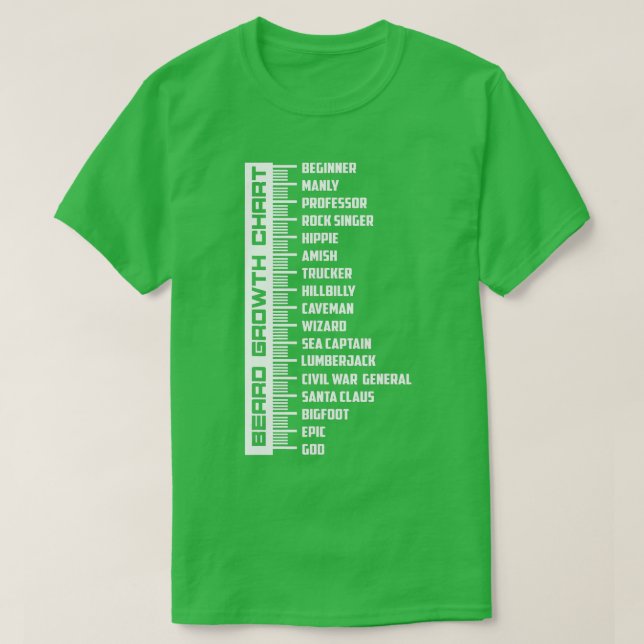 Björstillväxtdiagram - nutida födelsedag t shirt (Design framsida)