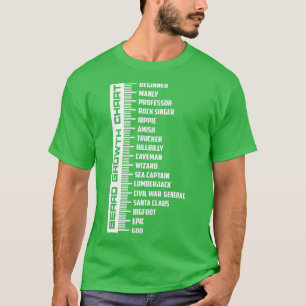 Björstillväxtdiagram - nutida födelsedag t shirt