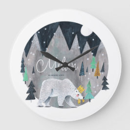 Björvberg i måne stor klocka