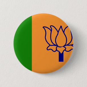 Bjp Indien flagga Knapp