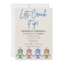 Bjud av robot och päron på födelsedagen