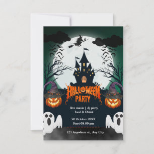 Bjud av Spooktacular Halloween fest OSA Kort