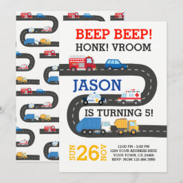 Bjud av stadsbilar, 100 % anpassade inbjudningar