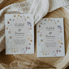 Bjud av Wildblomskaraktär Inbjudningar