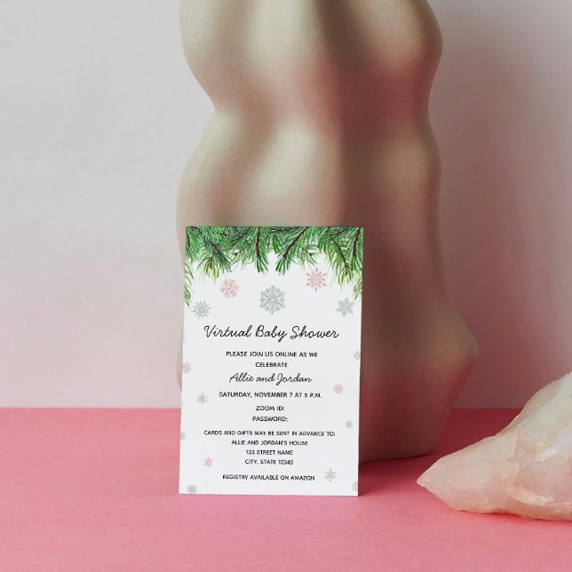 Bjud för Flickans babybabyskor Inbjudningar (Skapare uppladdad)