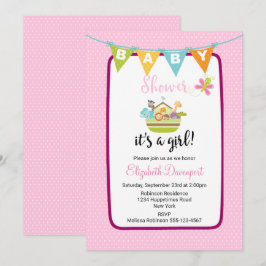 Bjud i Ark för spädbarnshuggare för kute och djur Inbjudningar