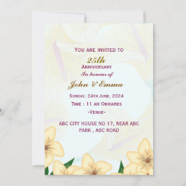 Bjud i bröllop på årsdagen inbjudningar