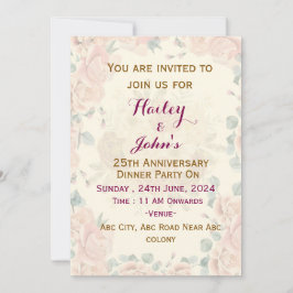 Bjud i bröllop på årsdagen inbjudningar