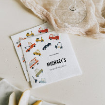 Bjud i Cute City Cars Birthday bjudande