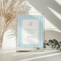 Bjud i Cute Preppy Barnvagn Baby Shower-inbjudan f