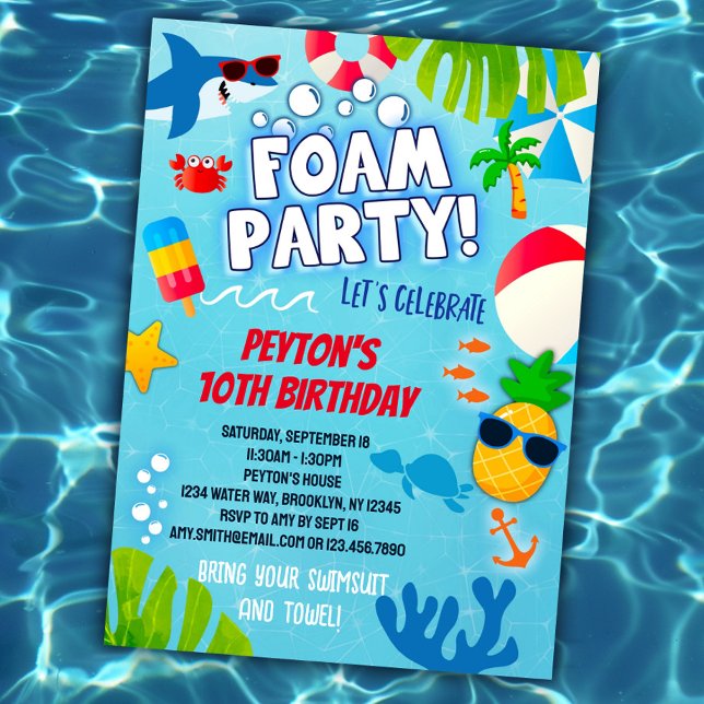 Bjud i Party på födelsedagsinbjudan till pojkar oc Inbjudningar (Skapare uppladdad)