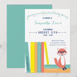 Bjud i Woodland Bok Baby Shower Inbjudningar