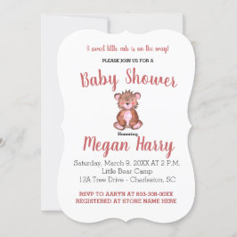 Bjud i Woodland Unge Baby Shower Inbjudningar