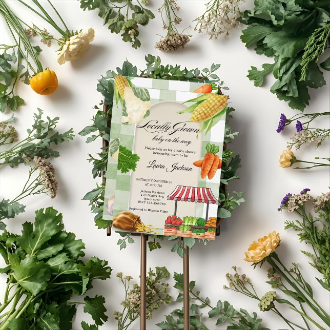 Bjud in babyskor på jordbrukarnas marknad inbjudningar (Skapare uppladdad)