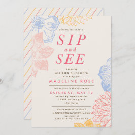 Bjud in babyvy *Sip och se* Inbjudningar