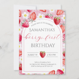 Bjud in Berry första 1:a födelsedag Inbjudningar