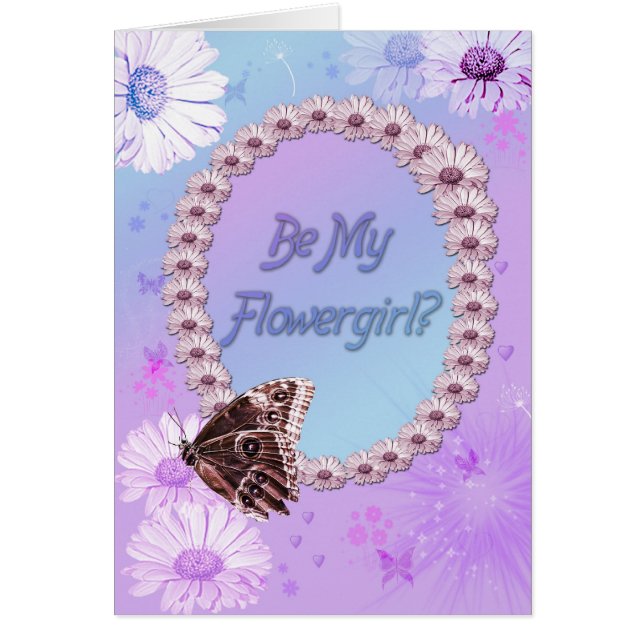 Bjud in blommor hälsningskort (Framsidan)