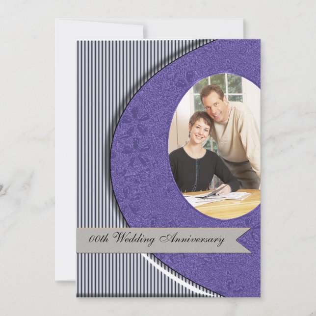 Bjud in bröllop på årsdag för fest inbjudningar (Framsida)