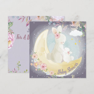 Bjud in Bunny Baby Shower-inbjudan Inbjudningar