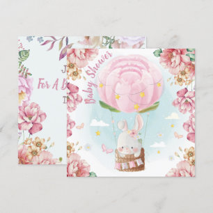 Bjud in Bunny Baby Shower-inbjudan Inbjudningar